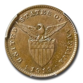 1919-S Philippines Centavo MS-63 PCGS (Brown)