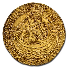 1422-30 England Gold Noble Henry VI MS-62 NGC