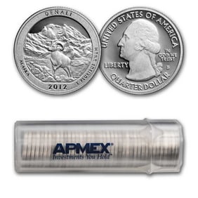 2012-S Quarter ATB Denali (Silver) 40-Coin Proof Roll