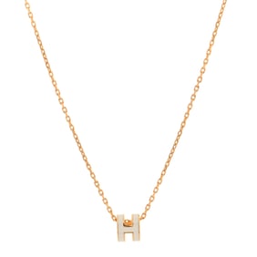 Hermes Lacquered Gold Mini Pop H