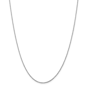 14k White Gold 1.1 mm Ropa Necklace - 20 in.