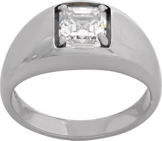 GIA certified diamond ring in platinum