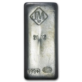 20 oz Cast-Poured Silver Bar - Johnson Matthey (Canada)