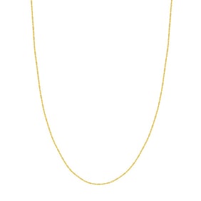 14K Yellow Gold 1 mm Singapore Chain - 16 in.