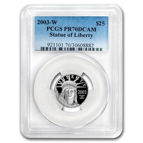 2003-W 1/4 oz Proof American Platinum Eagle PR-70 PCGS