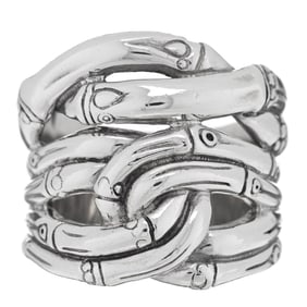 John Hardy Sterling Silver Bamboo Woven