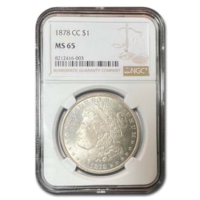 1878-CC Morgan Dollar MS-65 NGC