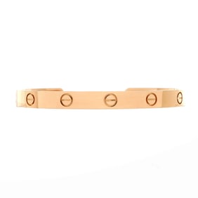 Cartier Love Cuff Bracelet 18K Rose