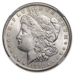 1891 Morgan Dollar MS-61 NGC