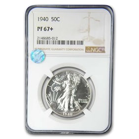 1940 Walking Liberty Half Dollar PF-67+ NGC