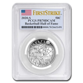 2020-S Basketball Hall of Fame 1/2 Dollar PR-70 PCGS (FS)