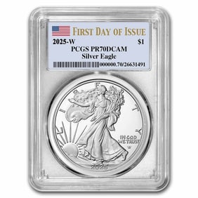2025-W 1 oz Proof Silver Eagle PR-70 PCGS (First Day of Issue)