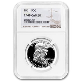 1961 Franklin Half Dollar PF-68 CAM NGC