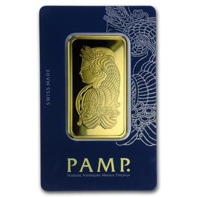 50 gram Gold Bar - PAMP Suisse Lady Fortuna Veriscan (In Assay)