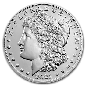 2021 Silver Morgan Dollar (Box & COA)