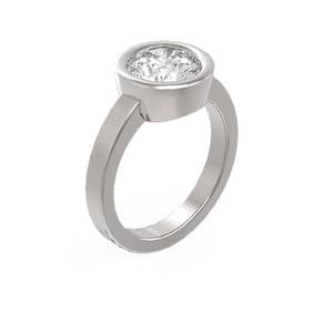 2 ctw Diamond Ring 18K White Gold