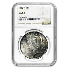 1922-D Peace Dollar MS-63 NGC