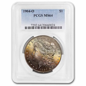 1904-O Morgan Dollar MS-64 PCGS (Beautifully Toned)