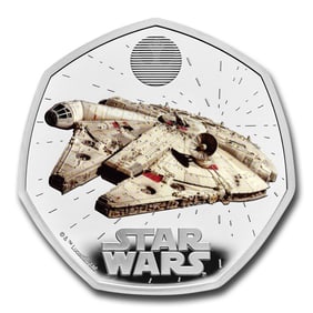 2024 GB Star Wars: Millennium Falcon 50 Pence Silver Proof Coin