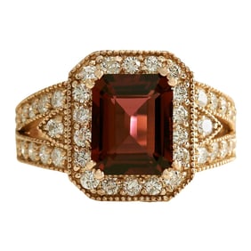 Natural Tourmaline 14 Karat Rose Gold