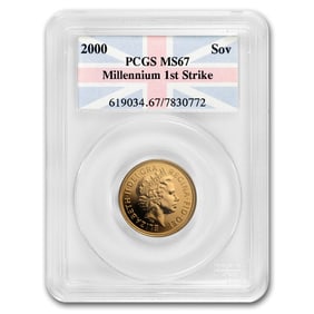 2000 Great Britain Gold Sovereign MS-67 PCGS (FirstStrike)