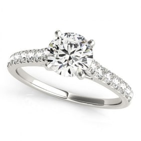 1.23 ctw Certified VS/SI Diamond Ring 18k White Gold