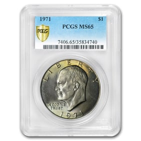 1971 Clad Eisenhower Dollar MS-65 PCGS