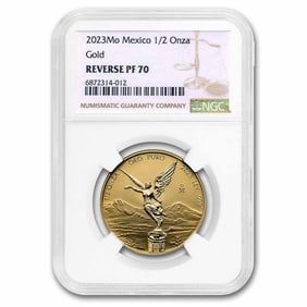 2023 Mexico 1/2 oz Rev Proof Gold Libertad PF-70 NGC