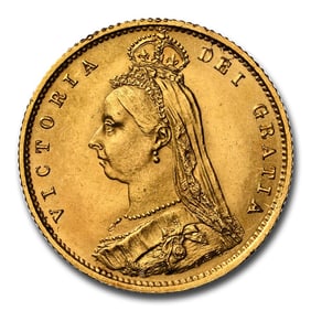 1887 Great Britain Gold Half Sovereign Victoria MS-63 NGC
