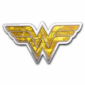 2022 PAMP 1 oz Silver Coin $1 DC WONDER WOMAN Logo