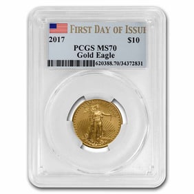 2017 1/4 oz American Gold Eagle MS-70 PCGS (First Day of Issue)