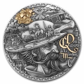 2024 Niue 2 oz Silver Don Quixote de la Mancha w/ Box & COA