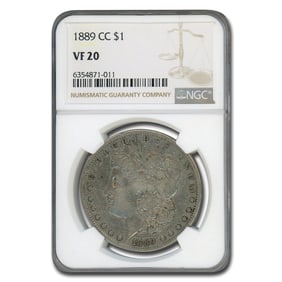 1889-CC Morgan Dollar VF-20 NGC