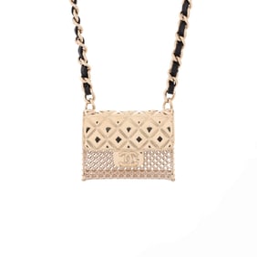 Chanel Flap Bag Chain Pendant Necklace