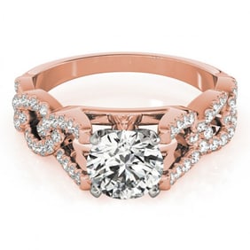 1 ctw Certified VS/SI Diamond Wedding Ring 18k Rose Gold