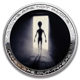 2025 Cameroon 1 oz Silver UFO & Aliens: Alien in Door Opening