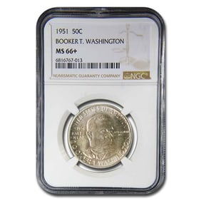 1951 Booker T. Washington Half Dollar MS-66+ NGC