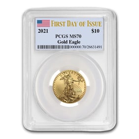 2021 1/4 oz American Gold Eagle (Type 1) MS-70 PCGS (FDI)