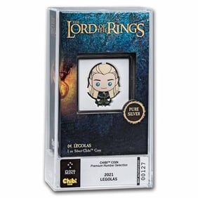 2021 Niue 1 oz Silver Chibi Coin: Legolas (Numbered Premium)