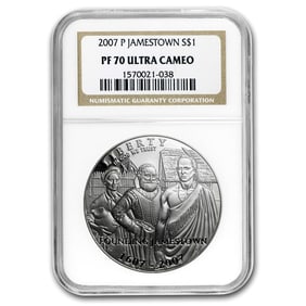 2007-P Jamestown 400th Anniv $1 Silver Commem PF-70 NGC