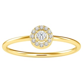0.11 Carat Diamond 14K Yellow Gold