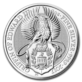 2017 Great Britain 2 oz Silver Queens Beasts The Griffin