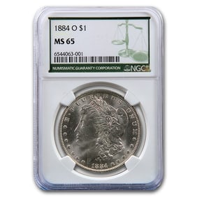 1884-O Morgan Dollar MS-65 NGC (Green Label)