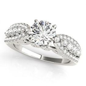 2 ctw Certified VS/SI Diamond Ring 18k White Gold