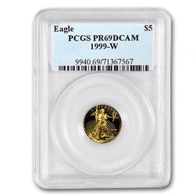 1999-W 1/10 oz Proof American Gold Eagle PR-69 DCAM PCGS