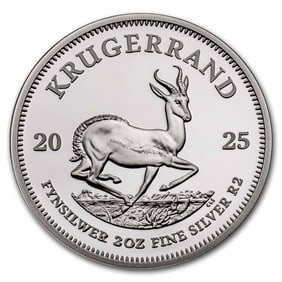 2025 South Africa 2 oz Silver Krugerrand Proof