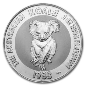 1988 Australia 1 oz Platinum Koala BU (Inaugural Issue)