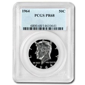 1964 Kennedy Half Dollar PR-68 PCGS