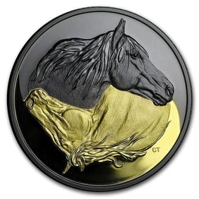 2020 Canada Silver $20 Black and Gold: The Canadian Horse