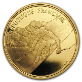 1989-1991 France Proof Gold 500 Francs